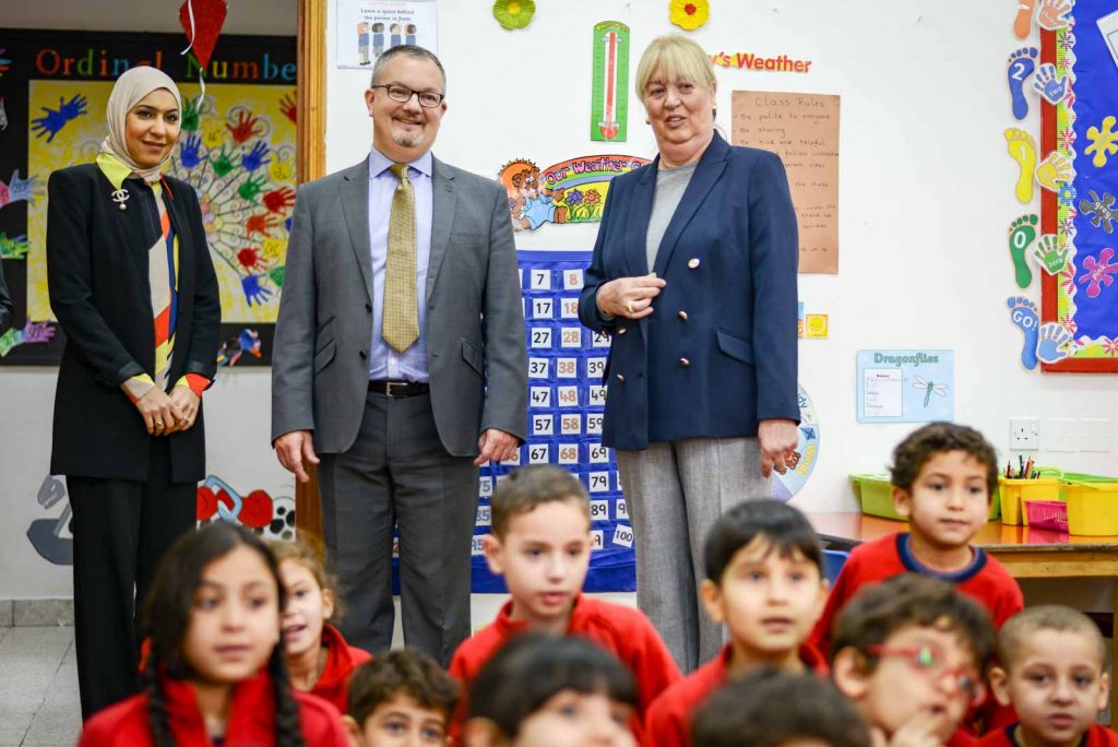 British Ambassador visits a GBA classroom