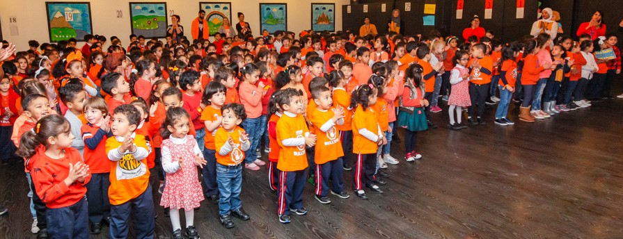 EYFS during Orange Day