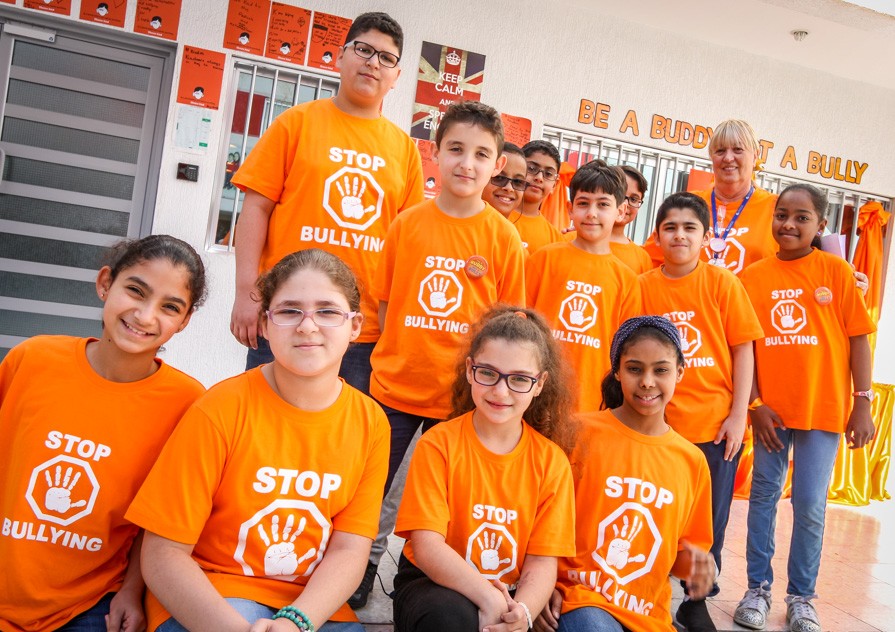 Anti-bullying T-shirts worn by our pupils